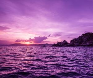 Pelican Island Sunset, British Virgin Islands Wallpaper