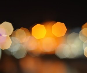 Blurred City Lights Wallpaper