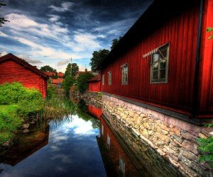 Red Village, Norberg, Sweden Wallpaper