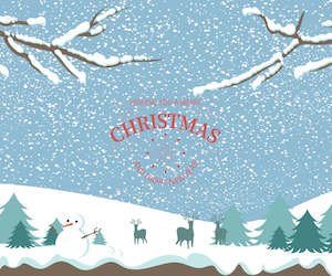 Merry Christmas Illustration Wallpaper