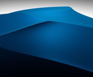 3D Blue Dunes Wallpaper