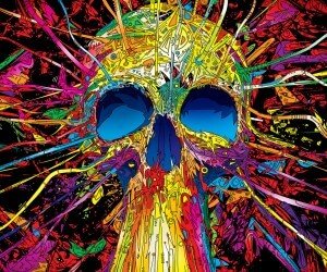 Psychedelic Skull Wallpaper